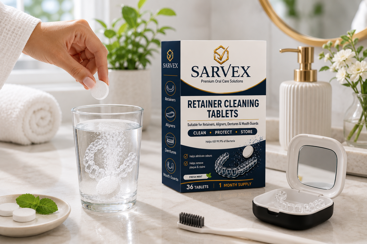 36 Retainer & Denture Cleaning Tablets