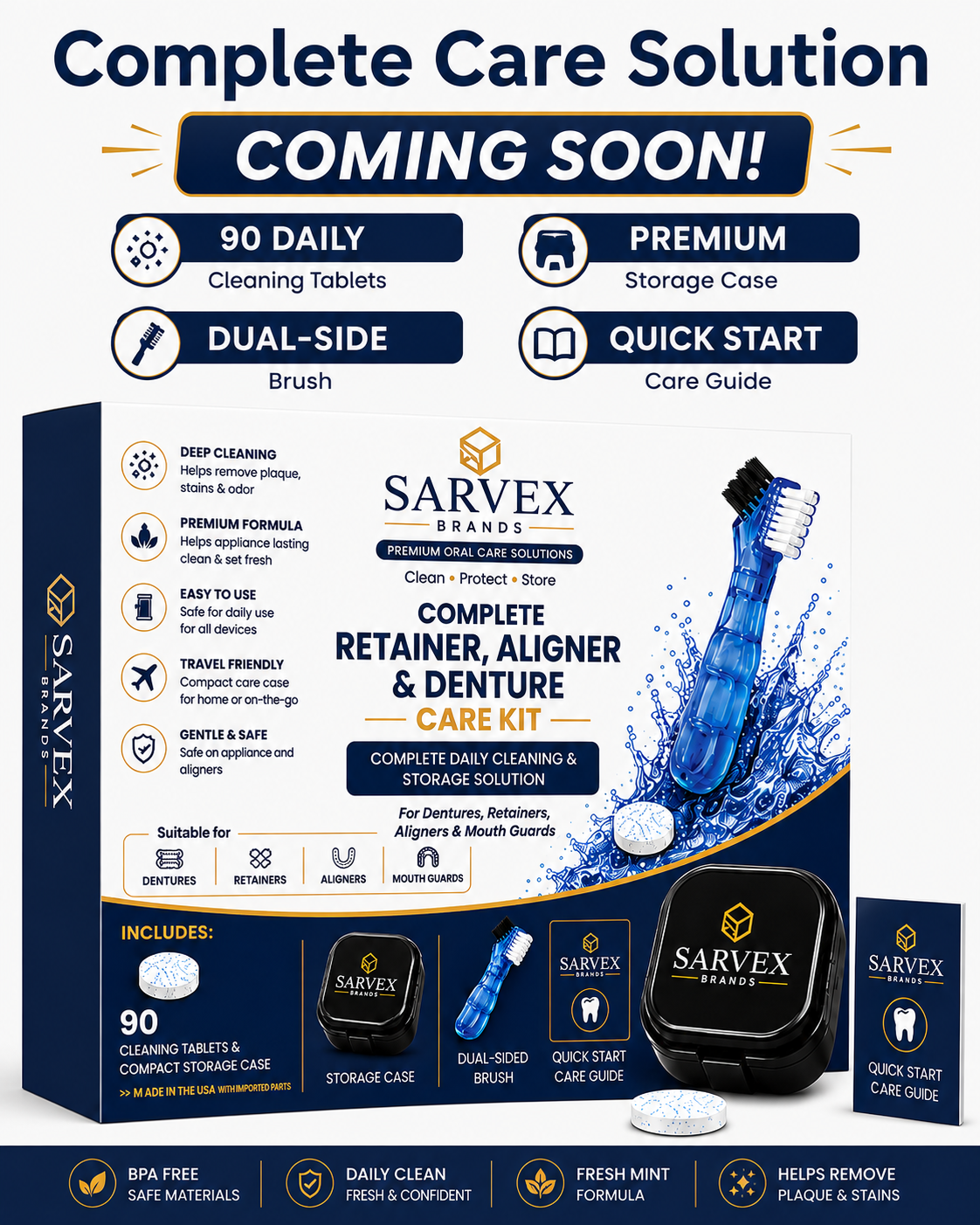 Complete Retainer, Aligner & Denture Care Kit