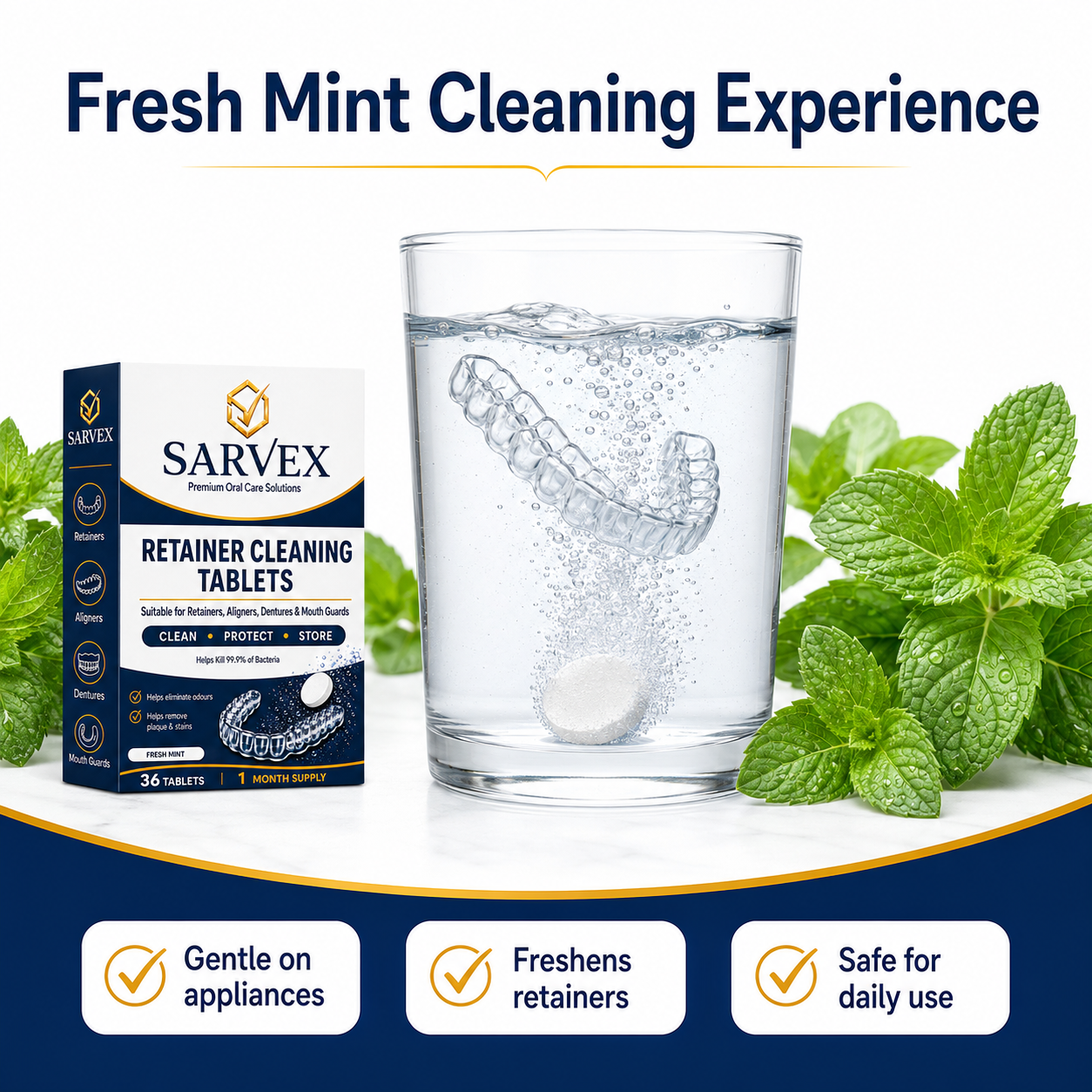 36 Retainer & Denture Cleaning Tablets