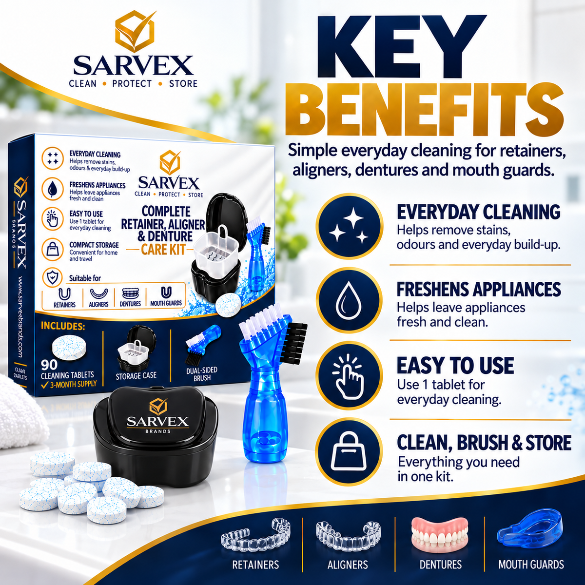 Key benefits of the Sarvex Complete Care Kit
