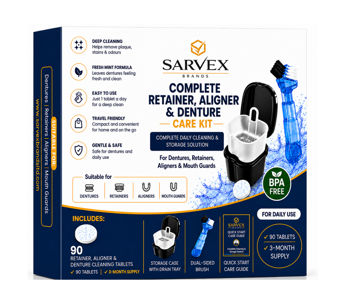 Complete Retainer, Aligner & Denture Care Kit